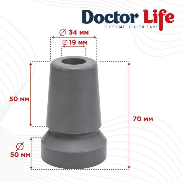 Наконечник для палиць обертовий 360&deg; Doctor Life 10044 19 мм (10044-2883) 10044-2883 фото