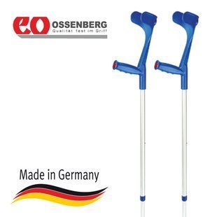 Підлокітна милиця Ossenberg Klassiker 230 DK Bl Extra Strong тверда рукоятка синій 702 фото