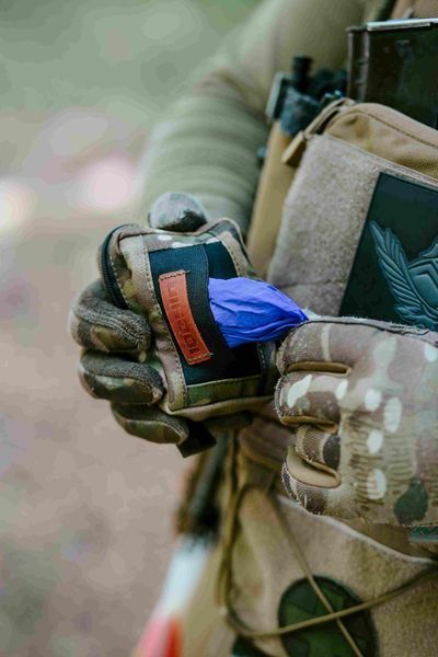 Подсумок армейский для медицинских перчаток Молле Мультикам, тактическая сумка для рукавичек медика Рук_М фото