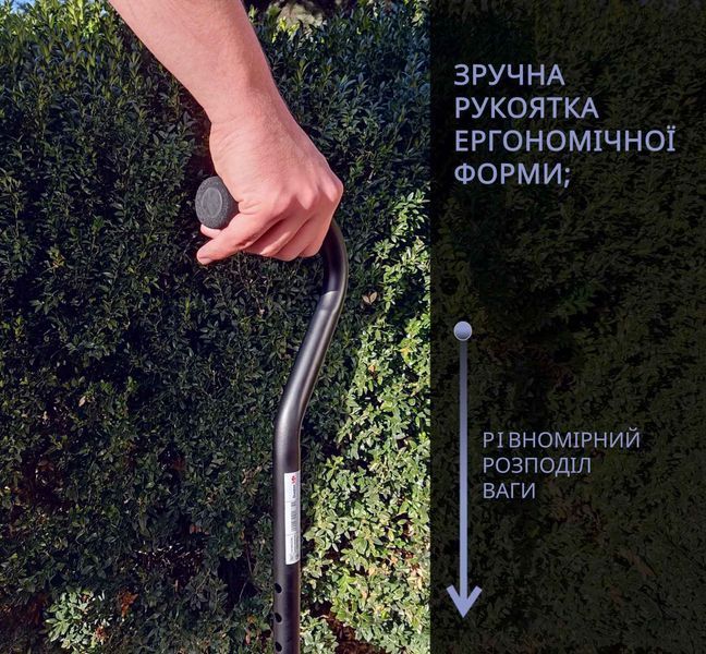 Тростина алюмінієва телескопічна Doctor Life 10100/C/E/BL чорний 2002 фото