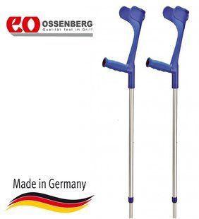 Підлокітна милиця Ossenberg Klassiker 230 DSK Extra Strong м'яка рукоятка синій 114 фото