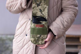 Стропа эвакуационная тактическая в чехле и двумя карабинами 4 см х 6 м Піксель Ес_4П фото
