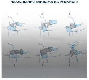 Израильский компрессионный кровоостанавливающий бандаж 15 см (6 дюймов) с одной подушечкой версия PRO арт.168 фото