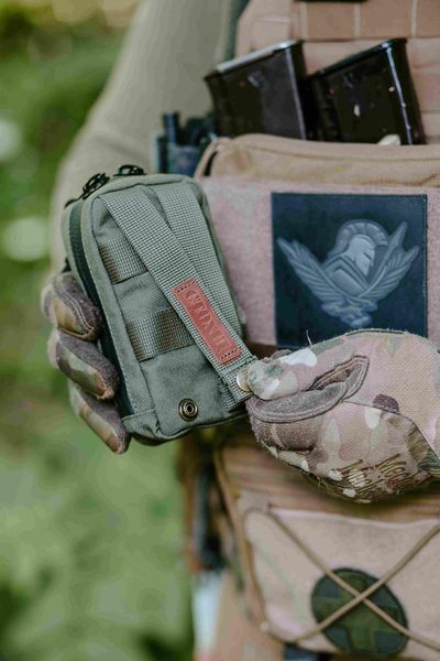 Сумка Сухарка тактическая, армейский утилитарный подсумок MOLLE Стохід 15х9х5,5 см Олива УП_XS_О фото