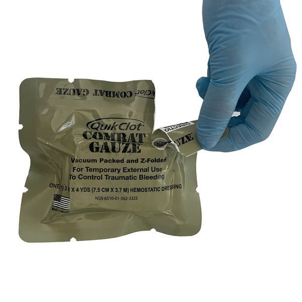 Гемостатический бинт QuikClot Combat Gauze к.42 фото