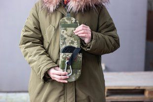 Стропа эвакуационная тактическая с чехлом и двумя карабинами 2,5 см х 6 м Пиксель Еc_2.5П фото